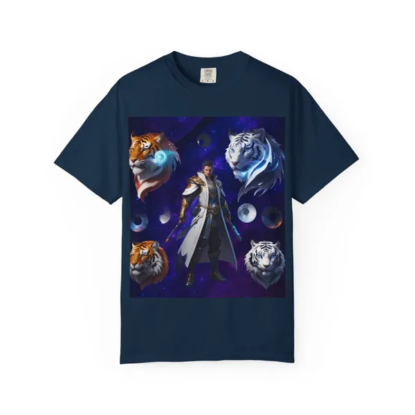 Fantasy_Themed_Garment_Dyed_Tee_Majestic_Creature_Shirt_True_Navy